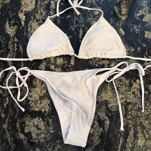 SHEIN White Bikini Set